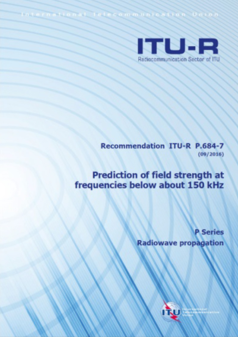 図4　Recommendation ITU-R P.684-7 (09/2016)“Prediction of field strength at frequencies below about 150 kHz